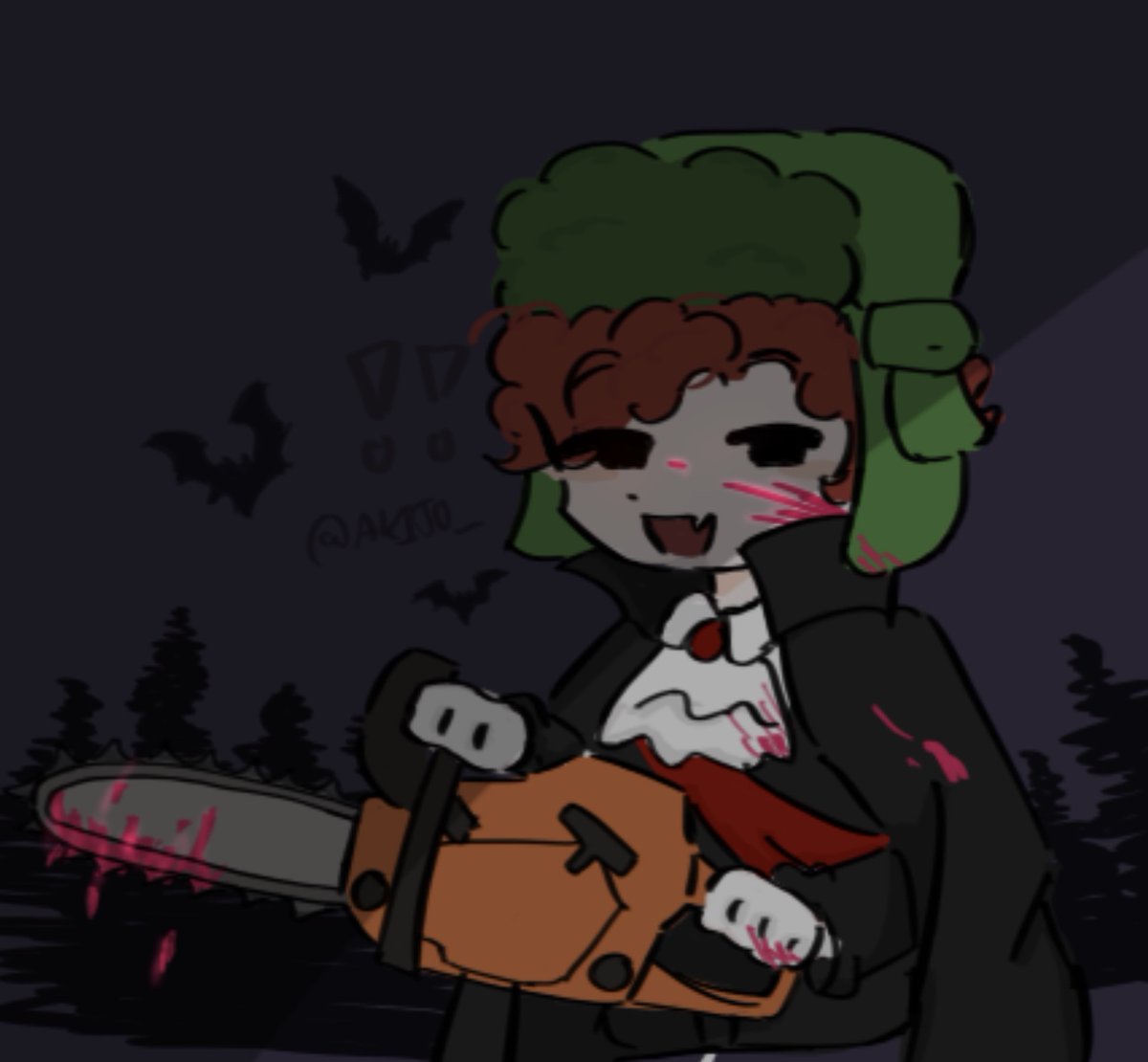 Akiit0_0's tweet photo. SPOOKY MONTH‼️‼️ #SouthPark #spkyle #vampirekyle #southparkfanart https://t.co/w7o2t78Rx7