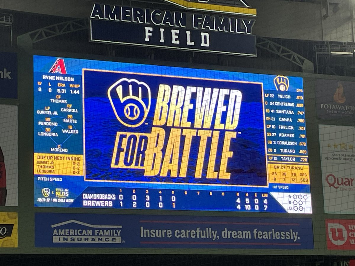 At least the weather is great for October!  Cmon Brewers - let’s go!  ⚾️💙💛. #thisismycrew