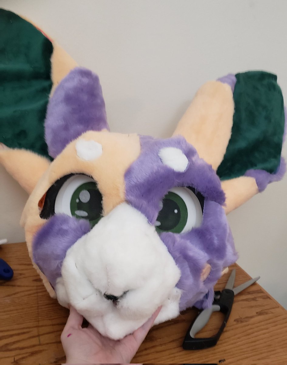 The awkward stage where the pieces are loosely pinned.
I hand sewed the smaller markings today and was working on machine sewing the rest. Have to call it tonight though, gotta work tomorrow!