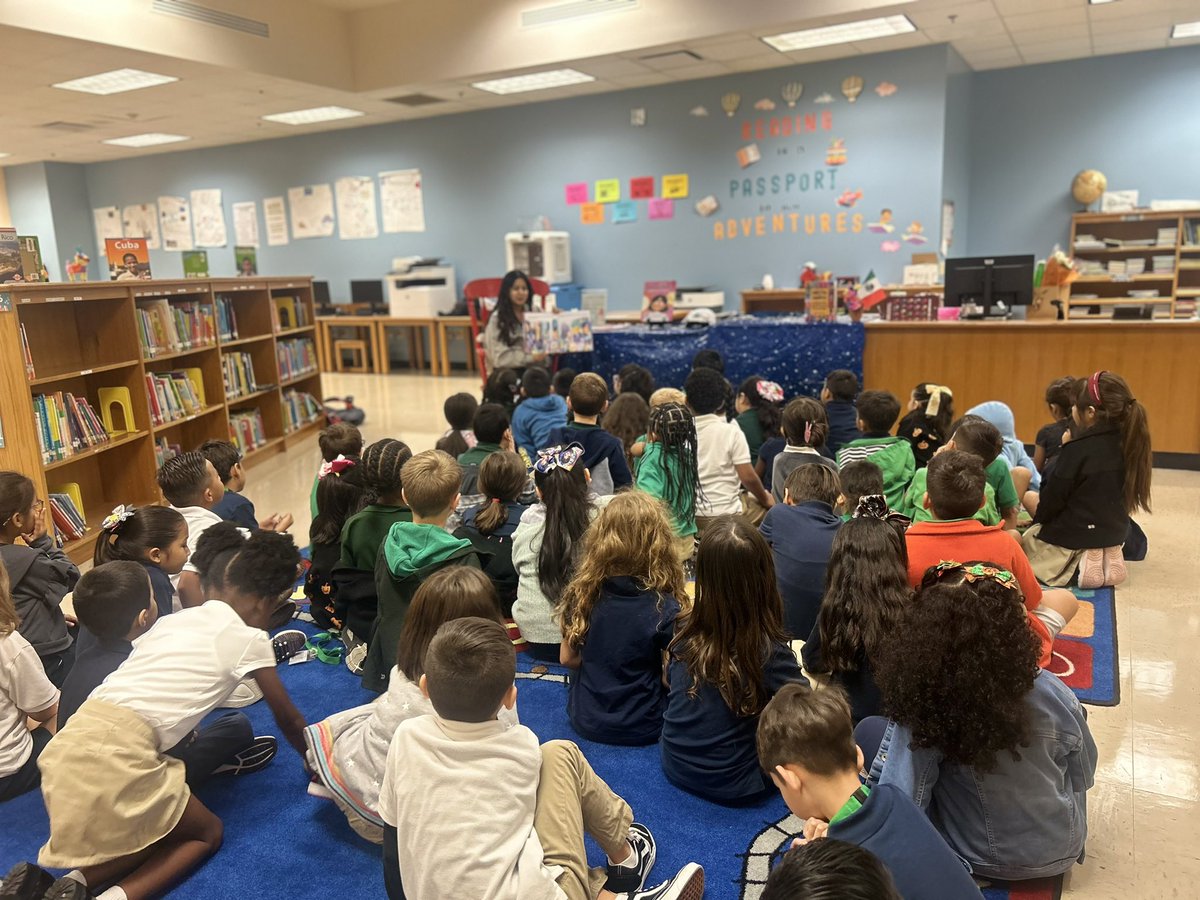 Lantrip_Library's tweet photo. Author and NASA engineer, Zaida Hernandez, boosted our first grade students into outer space by visiting Lantrip and reading her book “Luz Lucero Niña Astronauta”. Thank you, Ms. Hernandez for your visit and igniting our Hispanic Heritage Month activities. 🫶@HISDLibraryServ https://t.co/E6hUXKWBdR