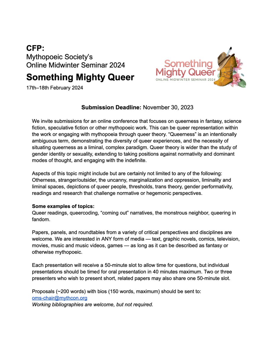 Mythopoeic Society tweet media