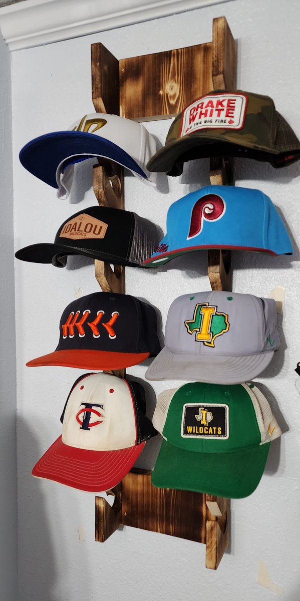 lonestar2219's tweet photo. Latest project, perfect gift for those with too many hats
#hatrack #handmade #hats #caps https://t.co/hpbgWdyFHL