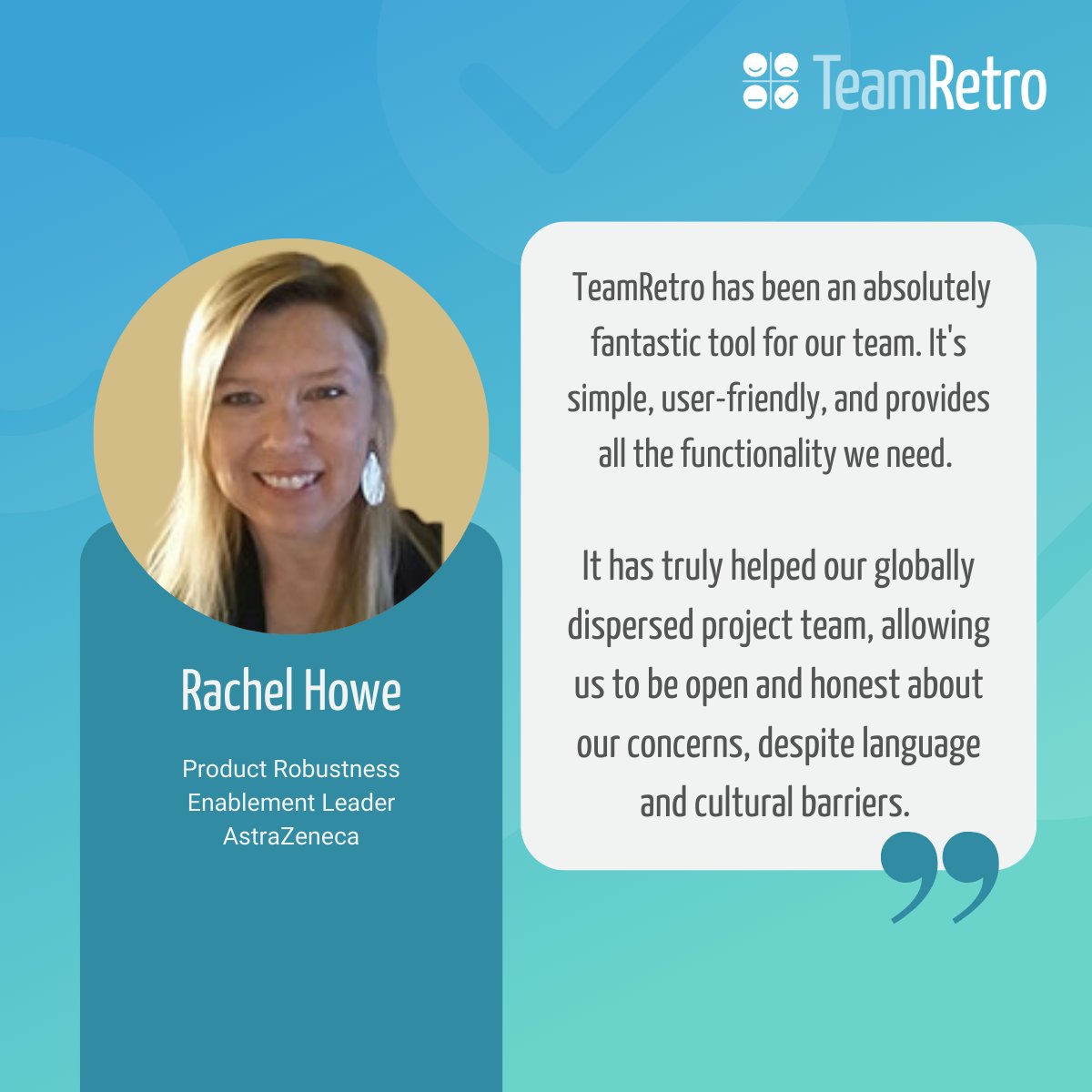 #ThankYou <a href="/RHowe01/">Rachel Howe</a>  for choosing TeamRetro to support your teams!
#Continuousimpovement