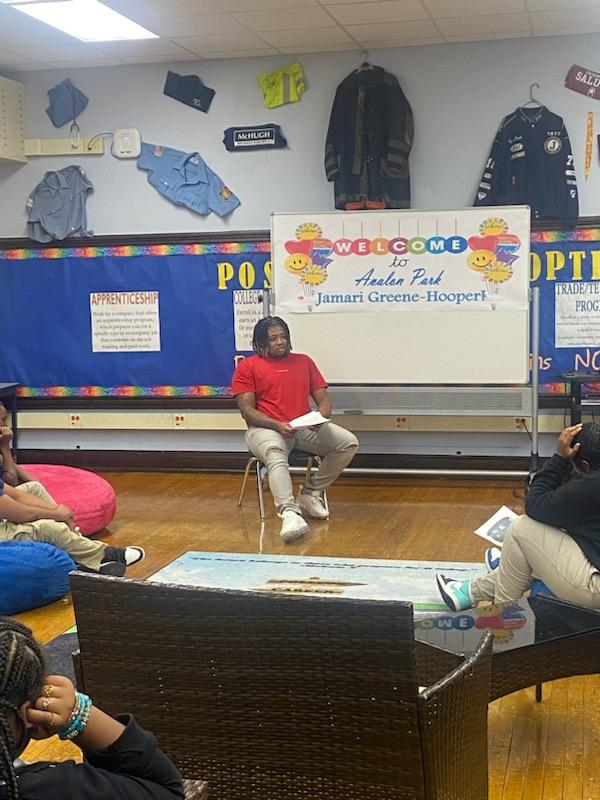 Avalon Park Presents "Career Day"
 with student Pilot Jamari Greene Hooper. <a href="/teachme_plz/">Takeshi James</a> <a href="/ChiPubSchools/">CPS - Chicago Public Schools</a>