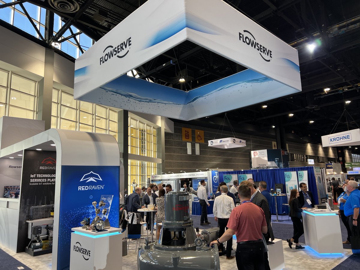Flowserve's tweet image. Just one day left at #WEFTEC2023 in Chicago.

For the past two days, the crowds have gathered around #Flowserve Booth 4404 to see solutions for the water industry, digital water, predictive analytics with RedRaven, and our reliable pump solutions. 
 
ow.ly/TzNx50PSGXv