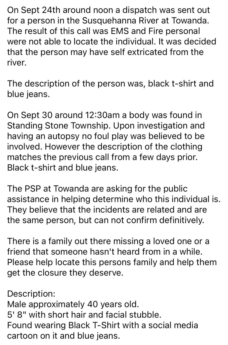 bcfirewire's tweet photo. If you have any information, please contact Criminal Investigation Unit at Pennsylvania State Police in North Towanda. 570-265-2186

#BradfordCounty #PA https://t.co/DLdfEHgv0k
