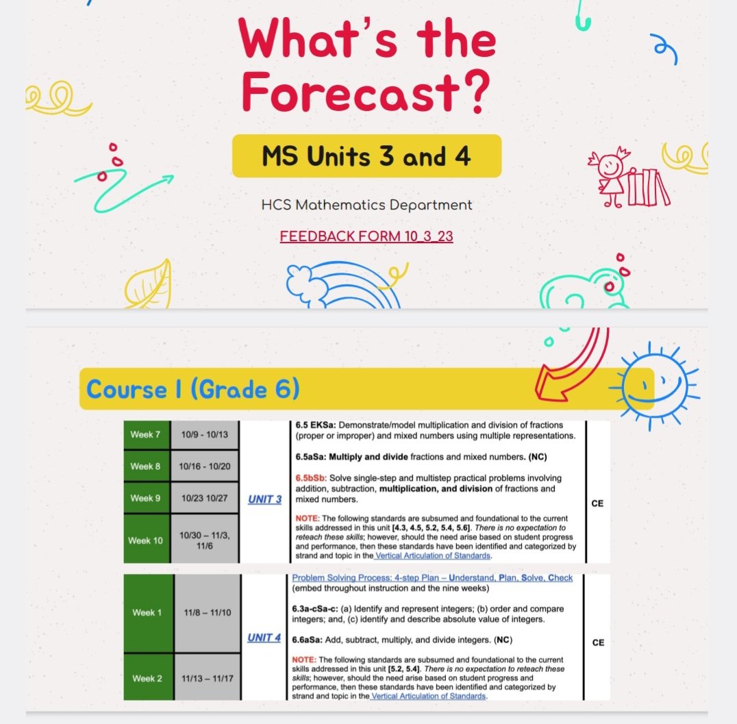 Michele Vinnie (@michele_vinnie) on Twitter photo What's the Forecast in MS Math? Secondary Math Coaches prepare new teachers by modeling instruction for the upcoming units. <a href="/CarolQu11548233/">Carol Queen</a> <a href="/alynn_math/">Ashley O'Malley</a> <a href="/Tiff_Williams22/">Tiffany Williams</a> <a href="/HCS_MathDept/">HCS_Mathematics Department</a> What's the Forecast in MS Math? Secondary Math Coaches prepare new teachers by modeling instruction for the upcoming units. <a href="/CarolQu11548233/">Carol Queen</a> <a href="/alynn_math/">Ashley O'Malley</a> <a href="/Tiff_Williams22/">Tiffany Williams</a> <a href="/HCS_MathDept/">HCS_Mathematics Department</a>