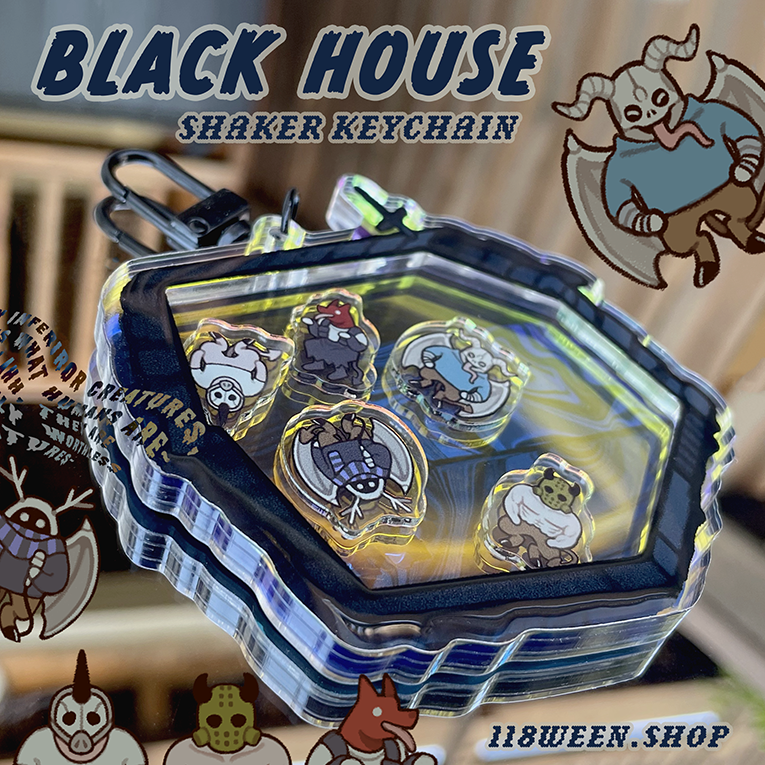 118ween's tweet photo. if u love the dorohedoro devils, u can now shake them silly in the black house😵‍💫🤝 personally guragura is my fav devil 🐶💖 black house ... dog house... https://t.co/VAE72NIVrm