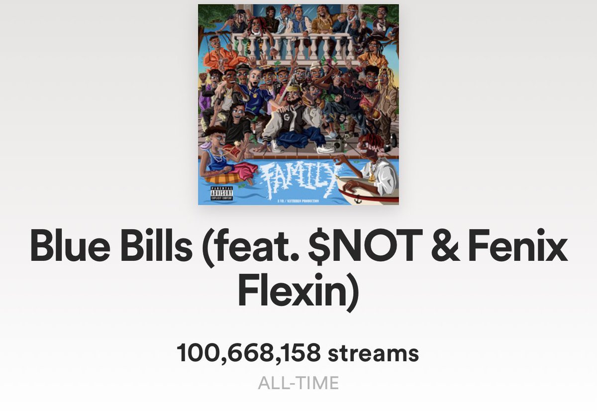 DJSCHEME_'s tweet image. 100m Streams On Spotify For 
“Blue Bills” w/ @snot &amp;amp; @fenix_flexin 🫶🏼 plaque otw