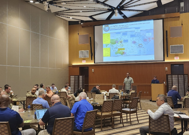 USPACOM's tweet photo. #ICYMI: Pacific Multi-Domain Training &amp; Experimentation Capability team members participated in a joint live, virtual &amp; constructive working group Sept. 26-29, to align efforts &amp; advance training across the #FreeAndOpenIndoPacific. #JointForce

@USForcesJapan

📸: Courtesy photo https://t.co/tKhTxDQS1o