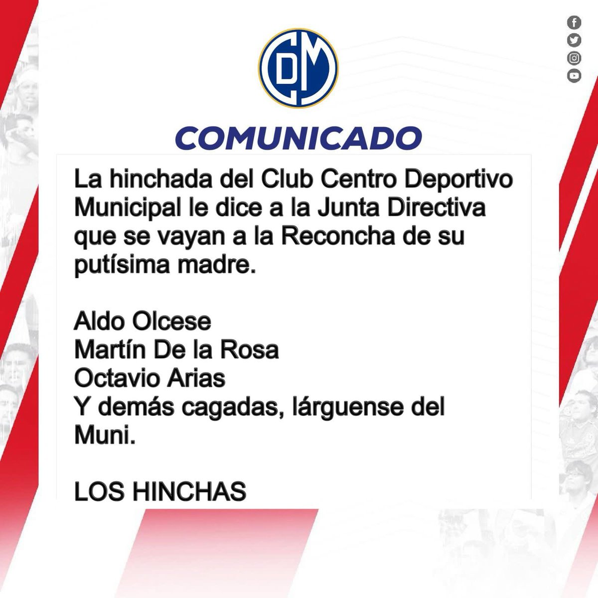 jhernadezt's tweet photo. Comunicado oficial ⚪️🔴⚪️ https://t.co/8fjsiuzpEa