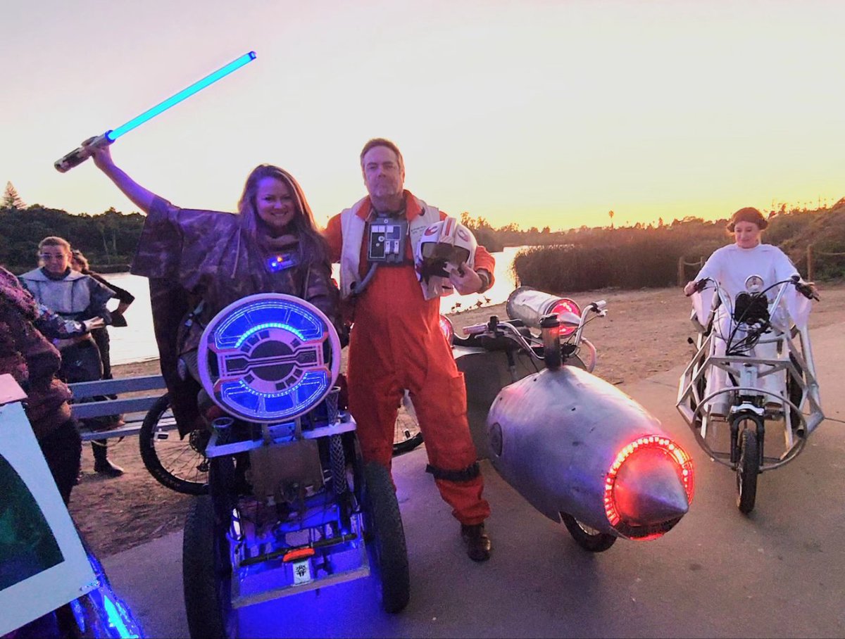 KRYSTEECLARK's tweet photo. Stellar NightCycles ride #Trikelife

A moment of feels for the drydocking of the Galactic Starcruiser, lady Halcyon...
🤎👨‍🚀🤎

#nightcycles #starwars #SantaBarbaraHystericalSociety #GalacticStarcruiser #halcyon #batuuttitude #galacticfringers #sabacc https://t.co/Kvb4xYVUPL