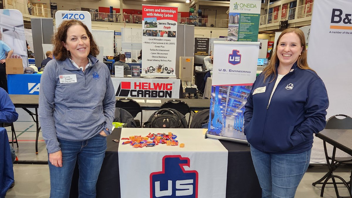 USEngineering's tweet photo. It’s career fair season! Big shoutout to the U.S. Engineering team members touring schools and meeting the next generation of mechanical contracting. #TeamUSEngineering https://t.co/S6TMiXTCS0