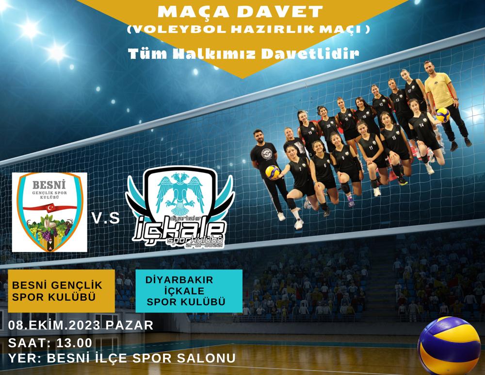Besni_GSK's tweet photo. MAÇA DAVET...
TVF Kadınlar 2. Lig 15. Grupta mücadele edecek olan Besni Gençlik Spor Kulübü Sezon öncesi İlk hazırlık maçını 2. Lig 16. Grupta mücadele eden Diyarbakır İçkale Spor Kulübü ile yapacak. Tüm sporseverleri bu pazar Besni İlçe Spor Salonuna bekliyoruz. https://t.co/Bx93DEvGOP