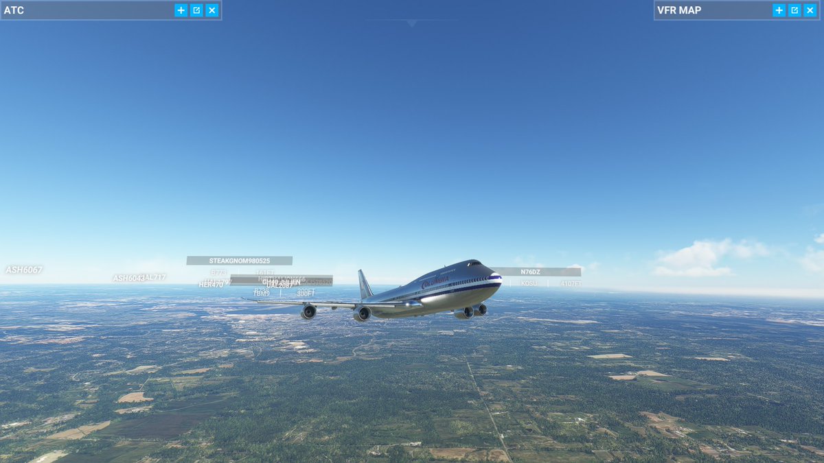 L_I_AM_85's tweet image. Tonight’s flight was Columbia Airlines 409 #KIAD to #KMEM on #Boeing747 🛬 #flightsim #MSFS2020 (dodgy take off I know 😂) #Airport75