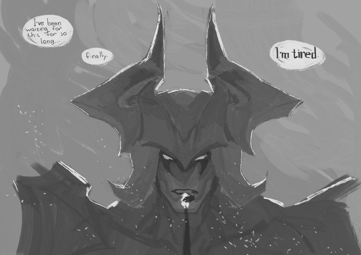 IIItzalll's tweet photo. don't take it seriously. I just had a sudden thought about an alternative where Aatrox could die. and because of this sudden thought I needed to make this sketch comic

#LeagueOfLegends #LeagueOfLegendsArt #Aatrox #Atrox #kindred https://t.co/EzVllCaVHx