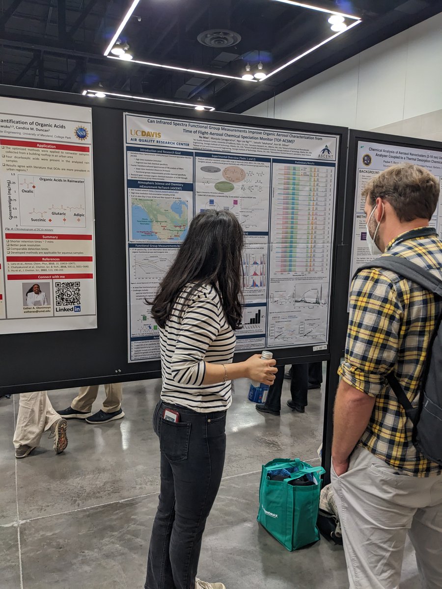 ASCENT_USA's tweet photo. #ASCENT_USA students during first day of #AAAR2023 presenting posters @AmericanAerosol  👏🤓 https://t.co/oVpRGm1x2e