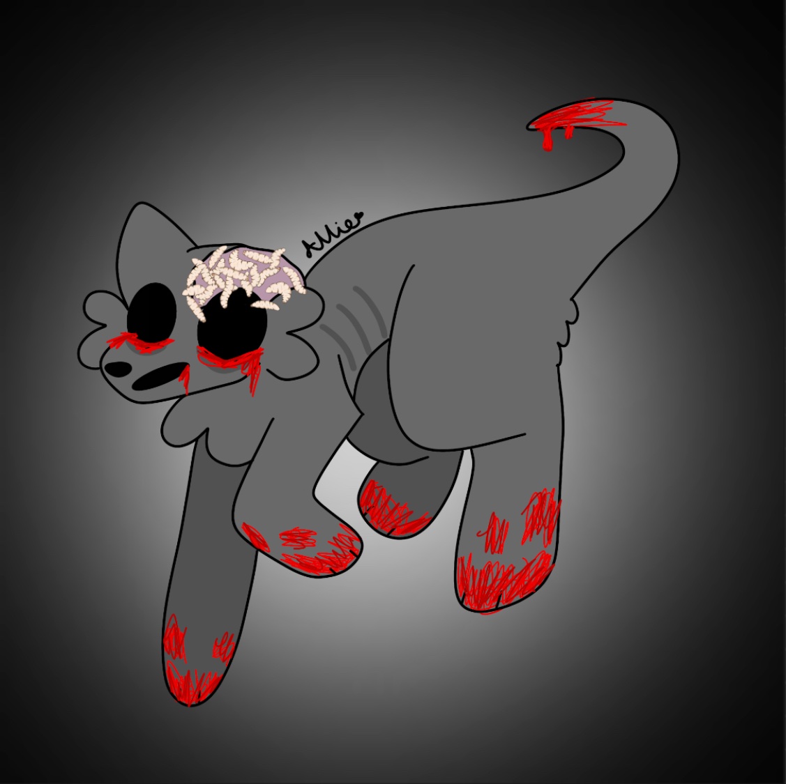 Allies_leafx's tweet photo. Goretober day 3! Theme: bugs #Goretober #happyhalloween #bugs #Halloween https://t.co/uZexQP9tO6