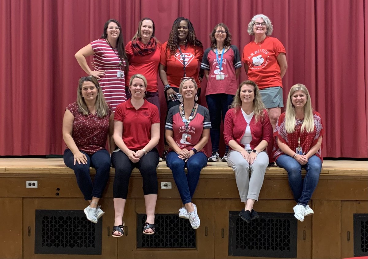 We are #Red4Ed @ArbutusES! @TABCOEDUCATORS