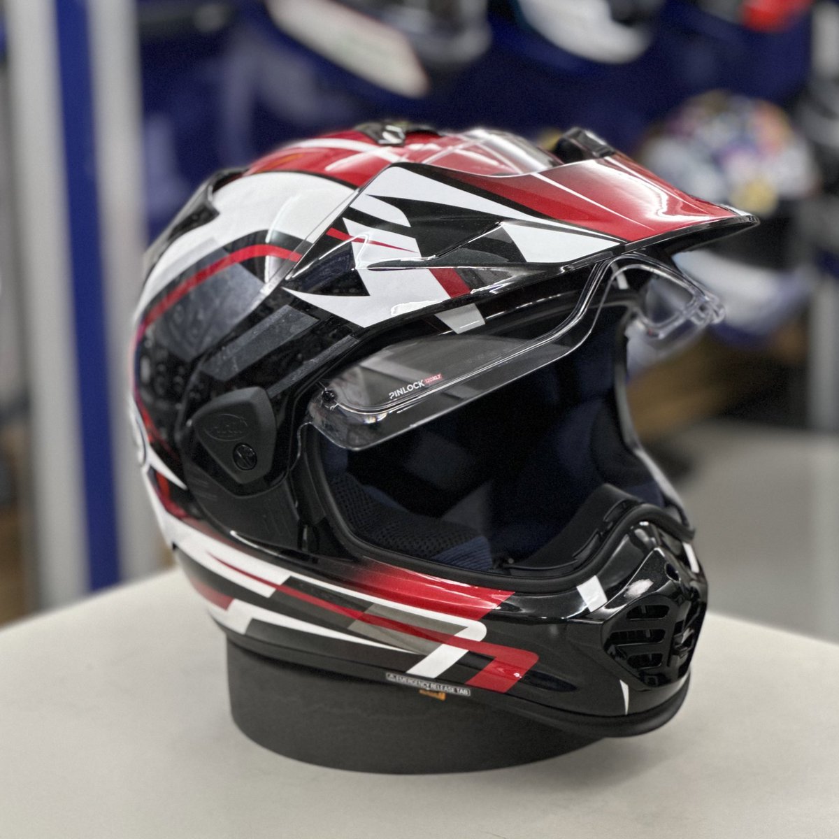 justingetsabout's tweet photo. Out in Japan testing the new Arai Tour-X5 - a complete redesign of the classic adventure lid with a host of new features, including a quick release visor, Quantic style ventilation port and a rounder, smoother shape. It’ll be hitting the shelves in November! @MCNnews @WhyArai https://t.co/FEZ2ldylA4