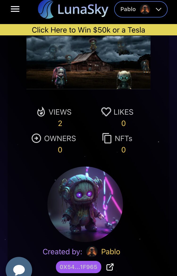 On the waayyyy to new collection TRAUMA DOLLS <a href="/LunaSkyNFT/">LunaSky</a> 🙌
Launching as soon as #Lunasky goes public 💜