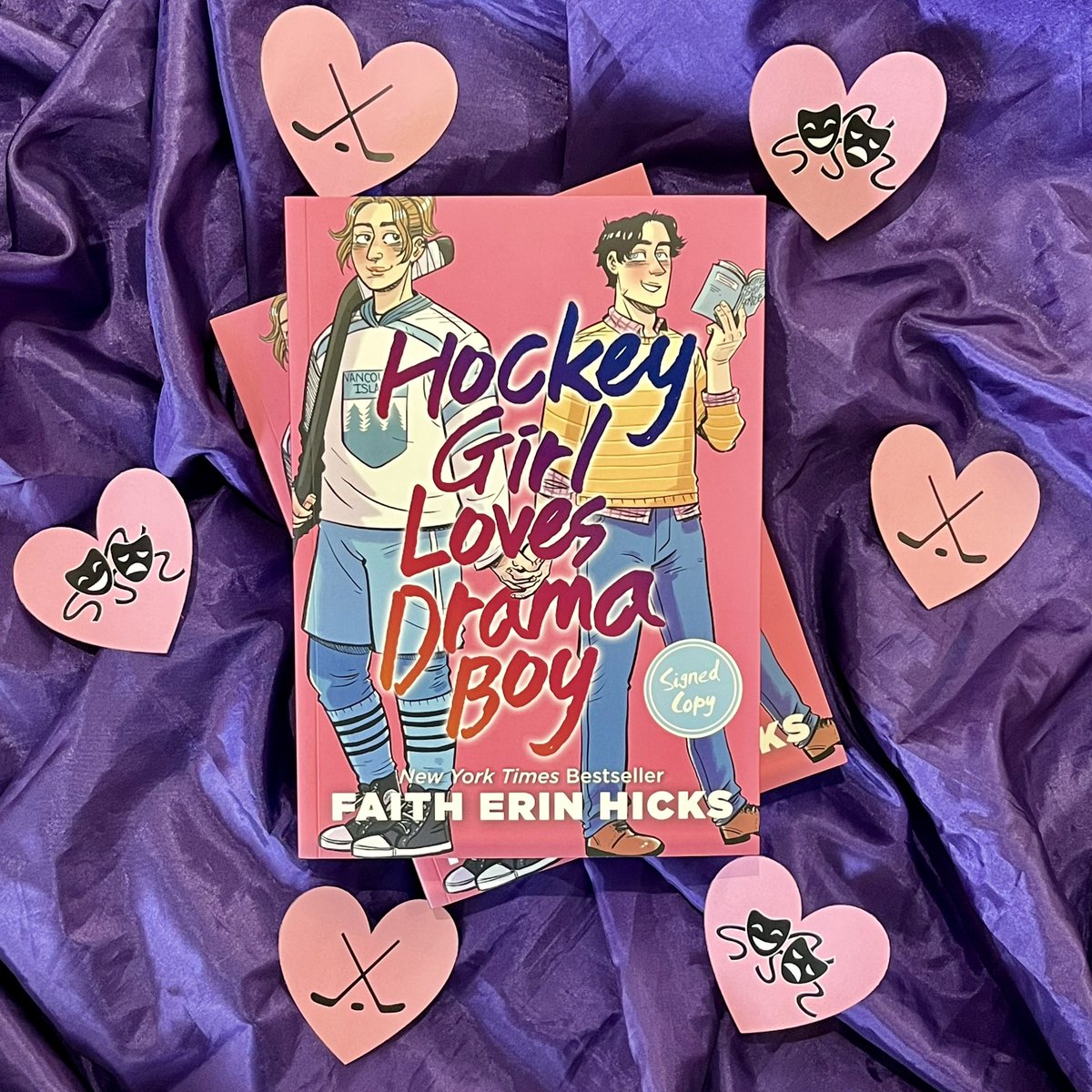 Bestselling author <a href="/FaithErinHicks/">Faith Erin Hicks</a> is back with a YA graphic novel romance about a hotheaded hockey player who asks for temper management lessons from the cool, calm theatre boy. <a href="/01FirstSecond/">First Second</a>