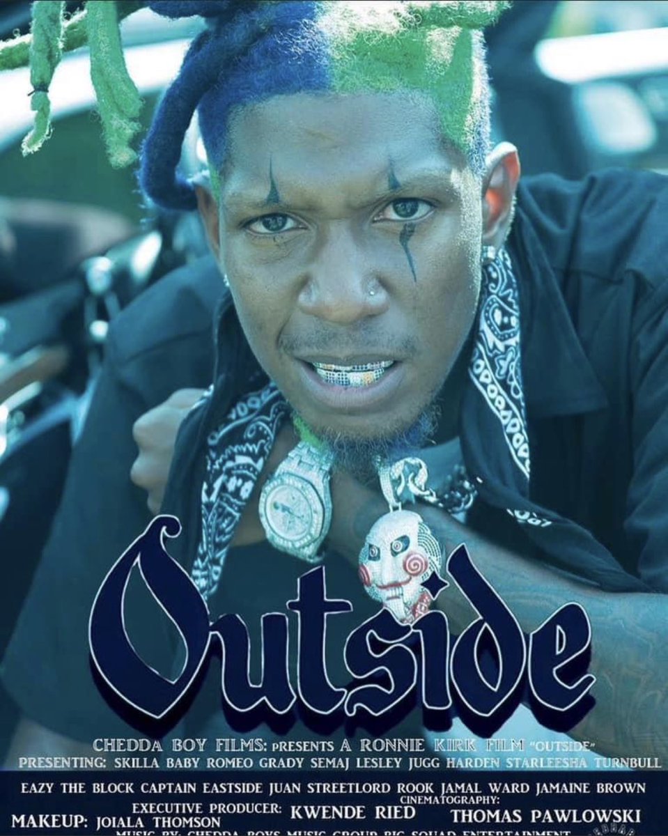 Mr_Brown_Hoe's tweet image. “Outside”  starring “Skilla Baby” @Eazyblockcapt myself &amp;amp; many more is finally HERE‼️NOW STREAMING ON @Tubi 🎥🎬🎞️🎭💫 #cheddaboyfilms #Detroit #louisiana #Philly #IndependentFilm #Actor