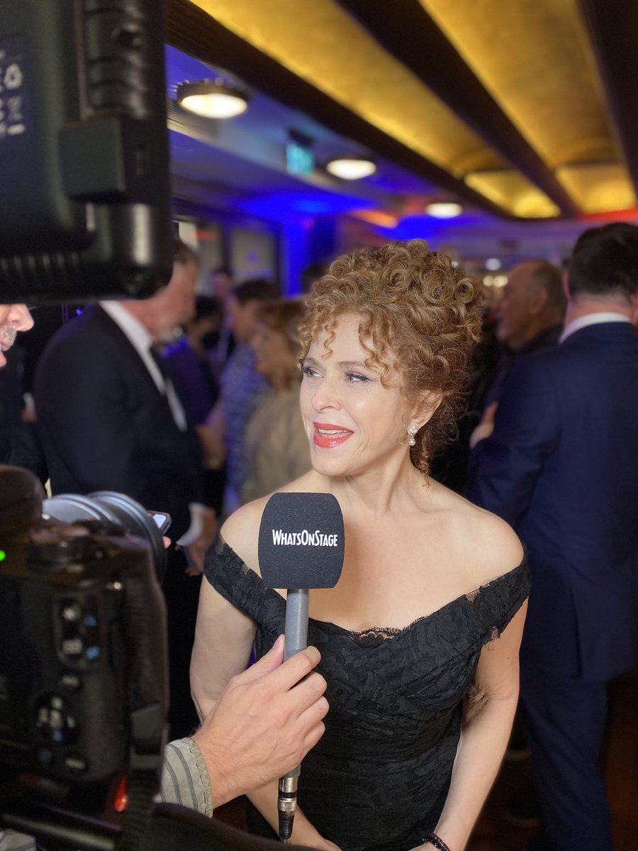 WhatsOnStage's tweet photo. Chatting with musical royalty this evening! https://t.co/RsRHecYevs