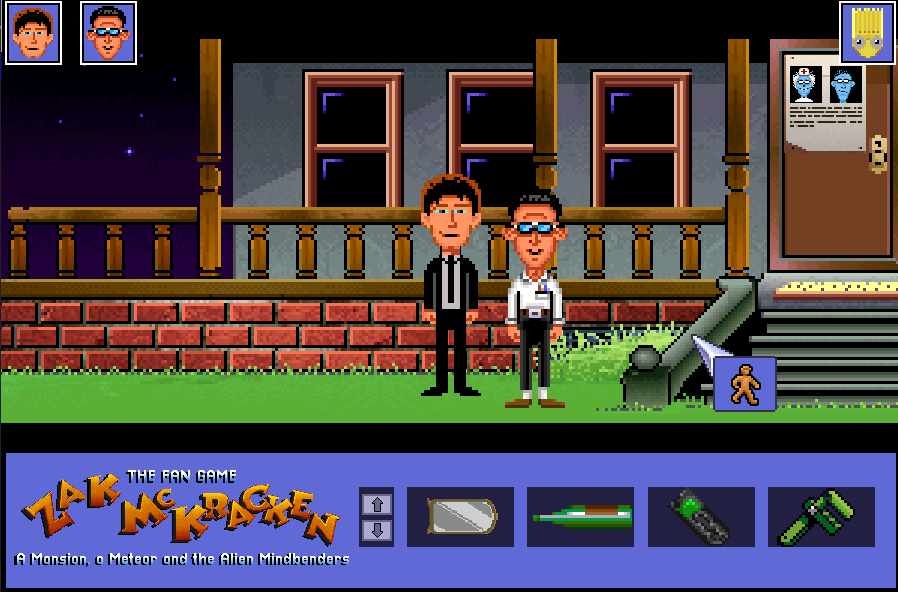 N30V3N0M's tweet photo. Continuing The Fan Game - Zak McKracken: A Mansion, a Meteor and the Alien Mindbenders by Daniele Spadoni. Tune in tonight at 8PM EST over @ https://t.co/fHKPaeg6Lk ! #ZakMcKracken #PostmodernAdventure #pointandclick #adventure #Twitch https://t.co/4205yBS2qv