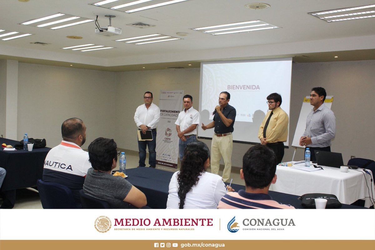ConaguaCampeche's tweet photo. Como parte de las acciones del #PROAGUA, en su componente de Fortalecimiento de Capacidades, la #Conagua en #Campeche y la #CAPAE dieron inicio a los trabajos del taller de capacitación denominado "Modelación hidráulica en redes de agua potable con EPANET, nivel intermedio" https://t.co/C07WA1JQtc