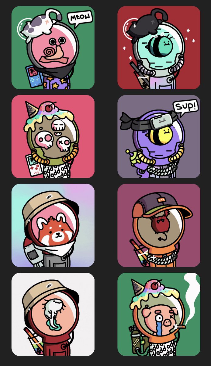 My lil Odd Collection. 🧑‍🚀🚀
<a href="/oddstronauts/">Oddstronauts</a>