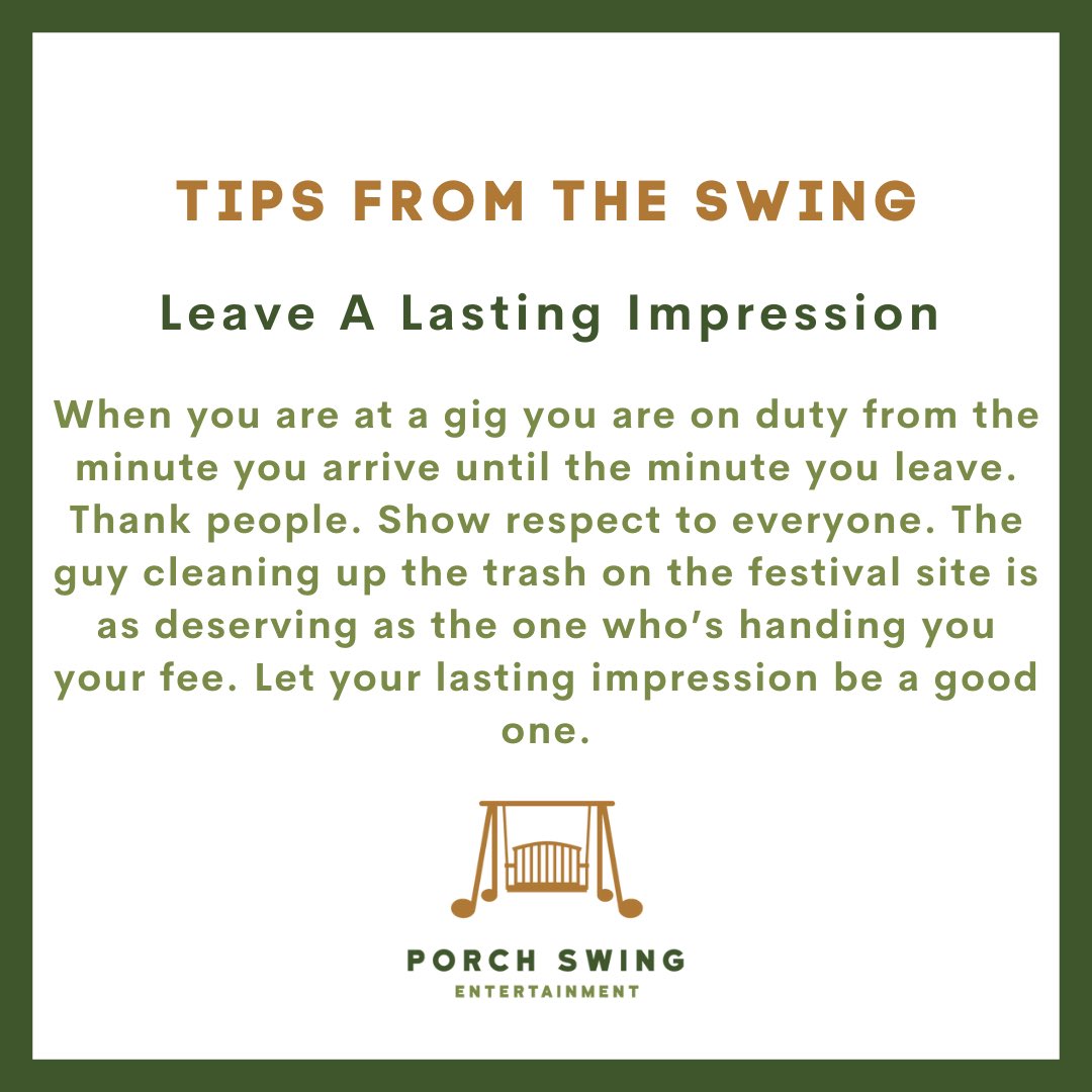 porchswingent's tweet photo. #tipsfromtheswing #musicbusinesstips #tiptuesday https://t.co/0QwzXqQla5