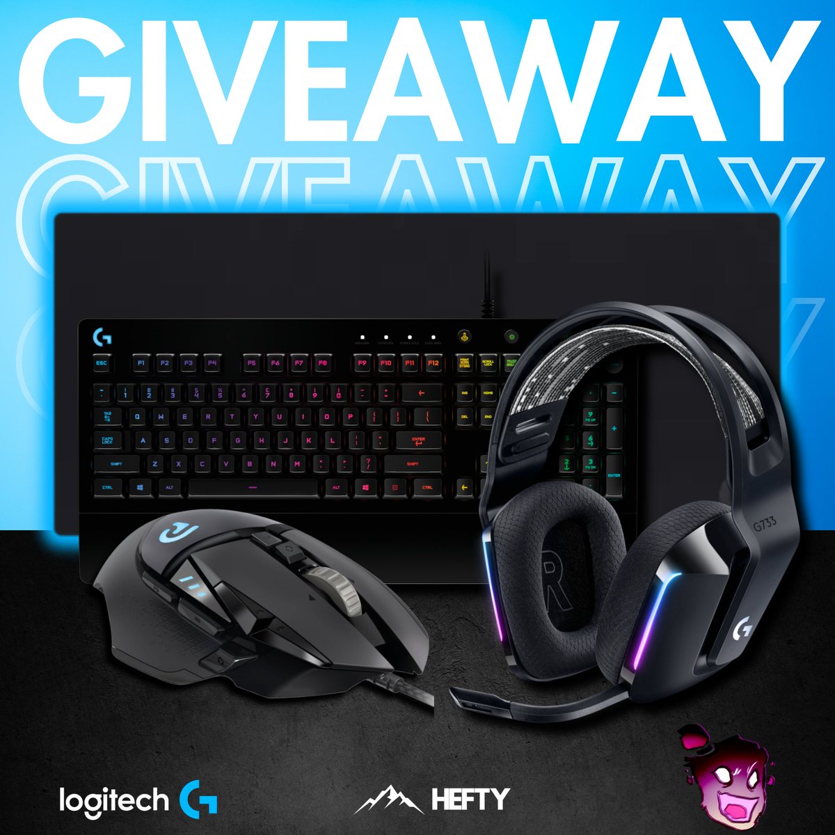 heftygg's tweet photo. 🚨INSANE Logitech Bundle Giveaway 🚨 

To enter:  
 
✅ Follow @heftygg, @GamersDigest_ &amp; @OmegaProYT 

❤️ Like and RT this post 

🔗 Confirm your entries at https://t.co/7sba4ARzHS https://t.co/Lg6aYWddKl