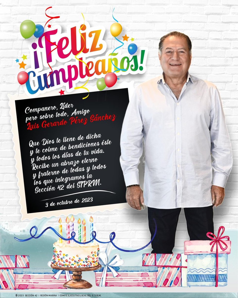 42Acolman's tweet photo. Reciba nuestras más afectuosas felicitaciones y nuestros mejores deseos de parte de Grupo Acolman. Es un gran líder compañero y amigo Sr. Luis Gerardo Pérez Sánchez @lgps03101 le reiteramos nuestro respeto y apoyo en cada decisión en pro de nuestra @Seccion42_STPRM https://t.co/BXlY8RJvpe