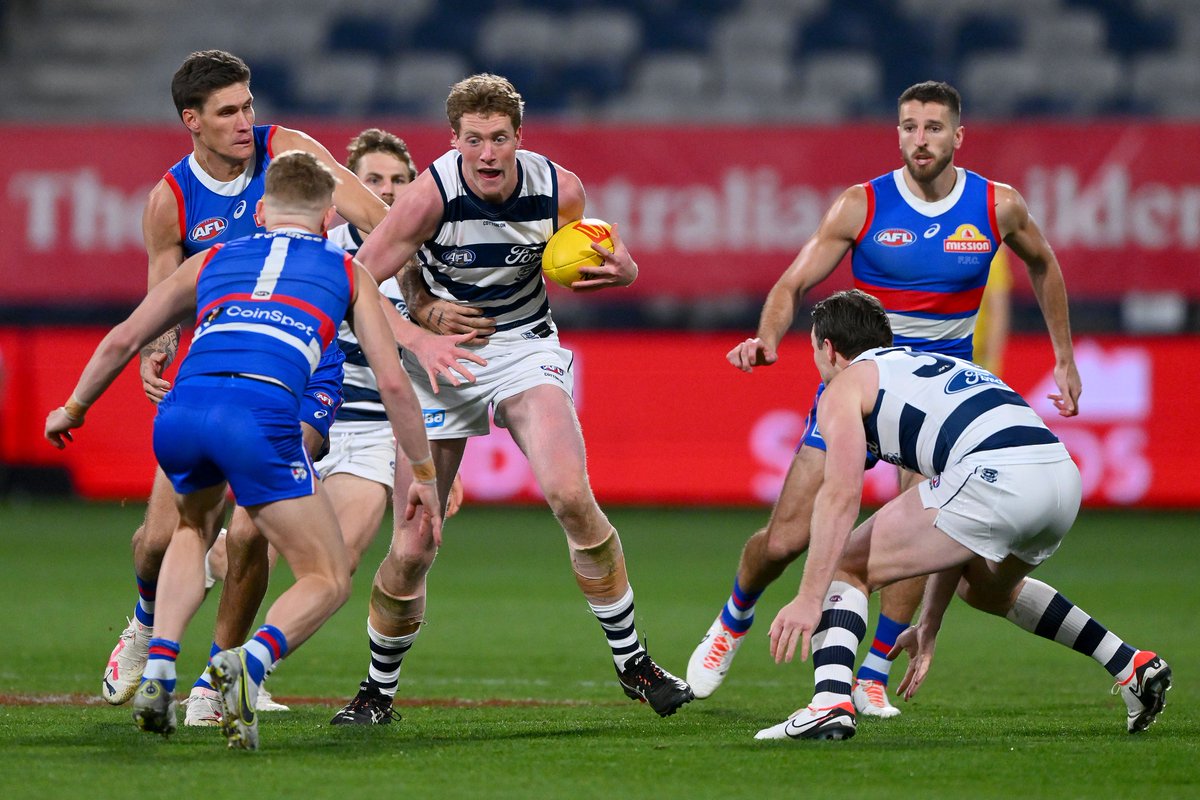 1116sen's tweet image. Promising young Cat has tools to become elite, potential future captaincy floated | bit.ly/45djOo9 | #AFL