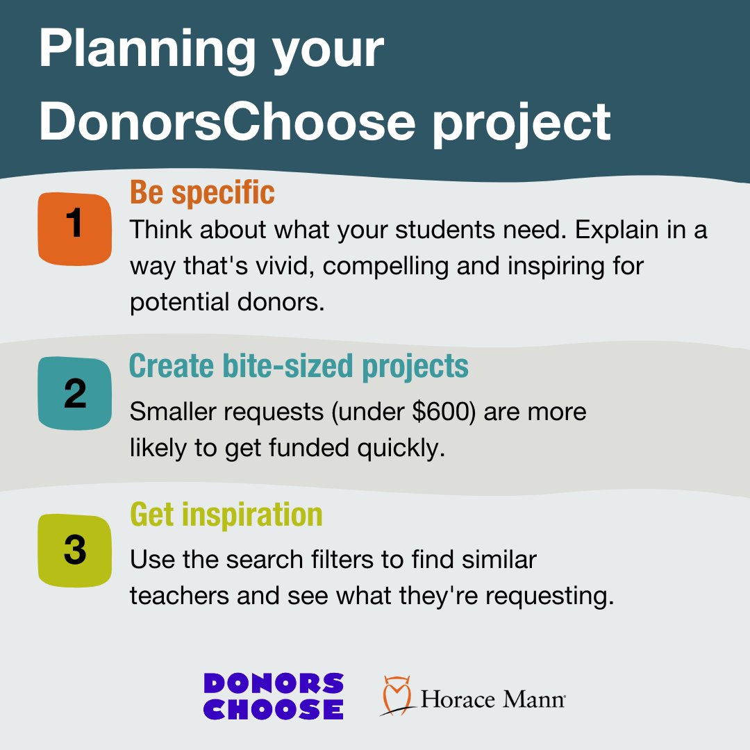 Lakeregionedu's tweet photo. Use these tips to help plan for a successful DonorsChoose project! https://t.co/WxUqvwzyct