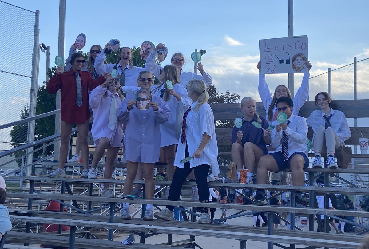 Varsity here to cheer on JV in the LPS JV tournament! JV Knights are 1-0 so far… keep it rollin’ Knights! ⚔️