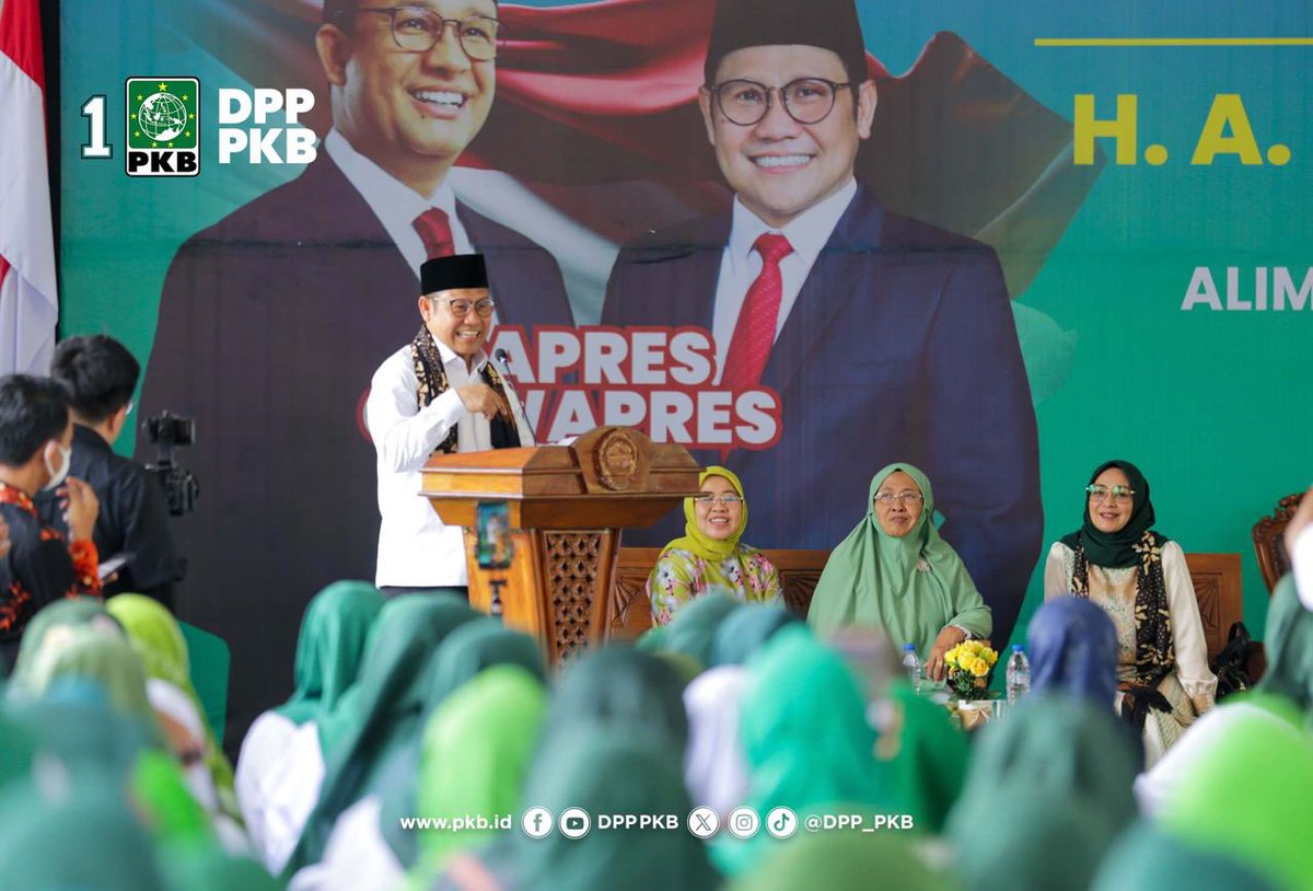 Pemimpin Visioner, Semangat dan terus berkomitmen pemerataan pembangunan hingga ke seluruh wilayah Indonesia.

#DwiTunggalAMIN
#AniesMuhaimin2024

 _Dwi Tunggal, Visioner,Komunikatif, Berwawasan luas_ 

<a href="/cakimiNow/">A Muhaimin Iskandar</a>
<a href="/DPP_PKB/">DPP PKB</a>