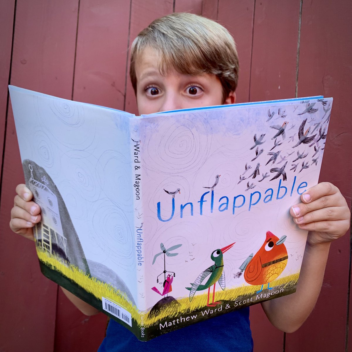 mattwardwords's tweet image. It’s a book! UNFLAPPABLE, landing on a shelf near you October 17 (two weeks from today) @smagoon @ClarionBooks @HarperChildrens