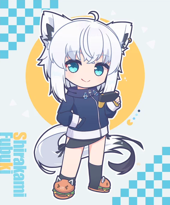 ベリーショート新衣装のフブキちゃん!ボーイッシュな白上も良き... #絵フブキ 