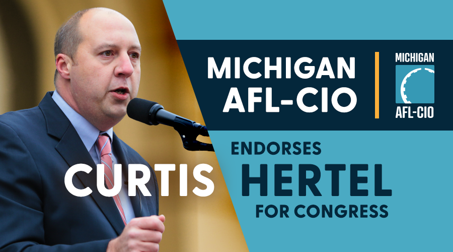 CurtisHertelJr's tweet photo. Curtis is honored to be endorsed by @MIAFLCIO! Unions built this country from the ground up, Curtis is running for Congress to be a fighter for their rights. Will you join the grassroots movement we are building and SIGN ON to ENDORSE Curtis too?
https://t.co/xcAKMH9n10 https://t.co/a7kC3bLcAn