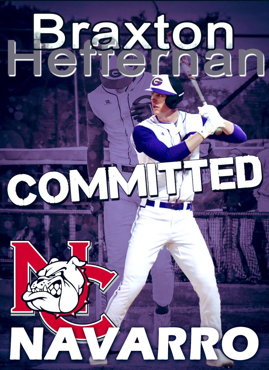 I’m excited and blessed to announce I will be continuing my athletic and academic career at Navarro College! Thank you to my coaches and family who have supported me along the way! 
<a href="/DallasPatriots/">Dallas Patriots</a> <a href="/CoachAlexBarras/">Coach Alex Barras</a> 
<a href="/NavarroBasebal1/">Navarro Baseball</a> <a href="/GHSPirateBSBL/">GHS Pirate Baseball</a>