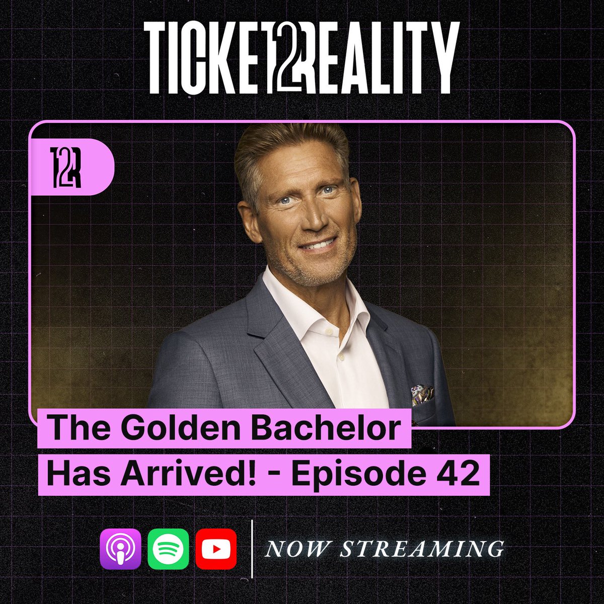 Ticket2Reality's tweet photo. Check out our latest episodes where we recap our Big Brother 25 draft, dive into #LoveIsBlindS5, and the new hit Reality TV show the Golden Bachelor! 

#BigBrother #Bigbrother25 #bb25 #bachelor #goldenbachelor #thegoldenbachelor #thecircle #leeswift #realitytv #thechallenge #loveisblind