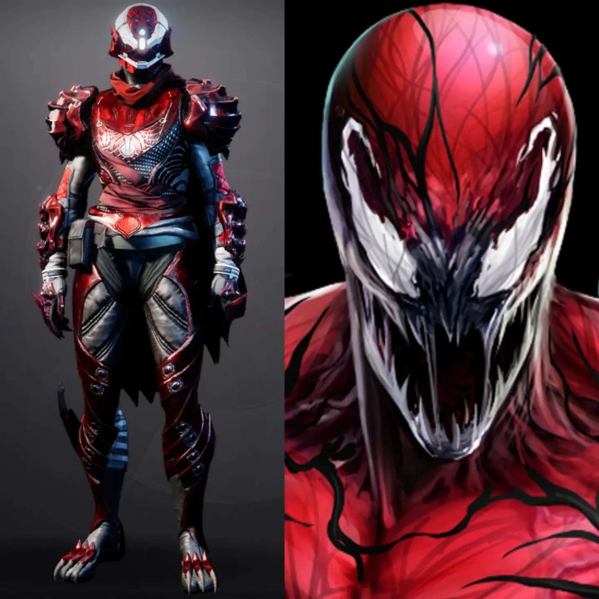 Muffin_Bandit_'s tweet photo. Let there be Carnage 🕷️

Credit to @JustTheMouse_ 

#Destiny2 #Destiny2fashion https://t.co/anrKa8JxPl