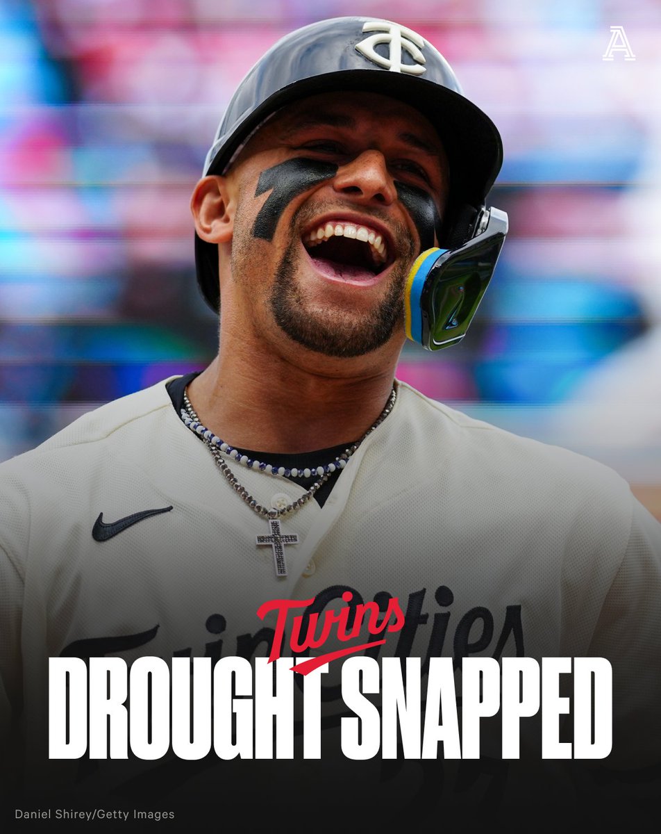 THE LONGEST PLAYOFF LOSING STREAK IN NORTH AMERICAN PRO SPORTS IS OVER‼️

The Minnesota Twins have won a #postseason game for the first time since 2004. They had lost 18 straight.