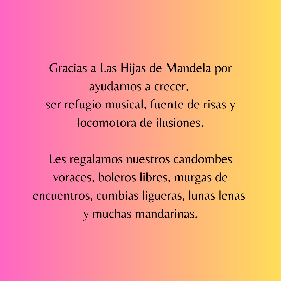 HijasMandela's tweet photo. ¡Gracias!🎶✨🔥 https://t.co/gWyJZNS8xx