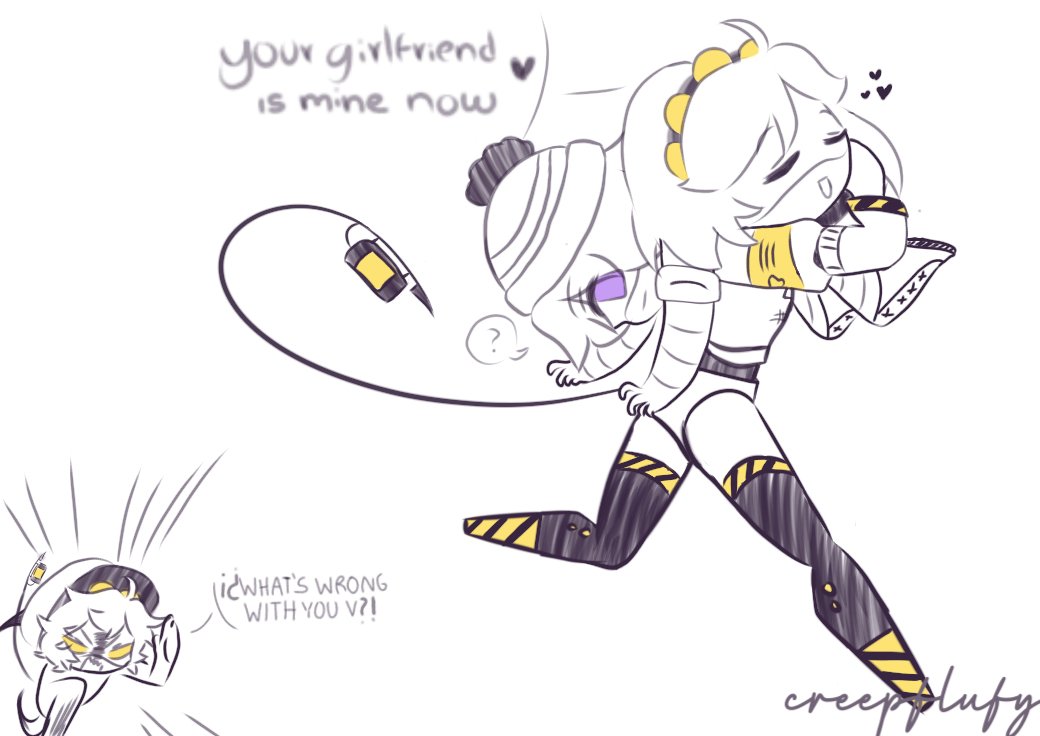 creepflufy's tweet photo. Gracias por el apoyo <3, he aquí otro pequeño cómic 🤭. #murderdrones #nuzi #vuzi #glitchproductions #comicrandom #uzi #n #v #Fanarts https://t.co/Qw4CDkrpBS