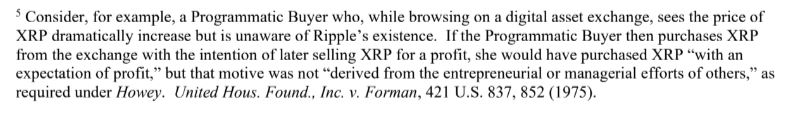 AshleyPROSPER1's tweet photo. #XRP #XRPCommunity 
Footnote 5... wow Judge Torres is really taking the SEC to school on the Howey test. Turns out that brush isn't so broad @GaryGensler 👇 https://t.co/tKcuk7Vh0V