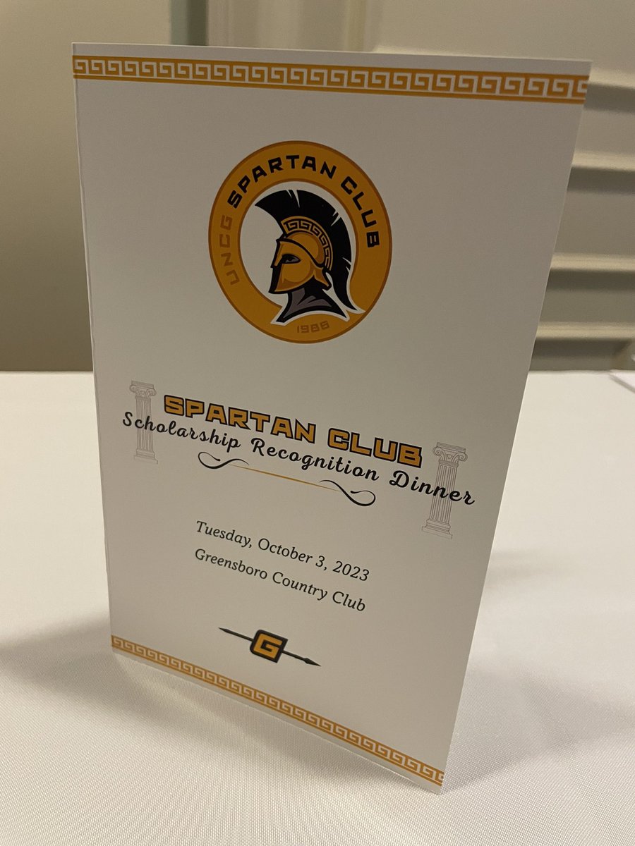 UNCGSpartanClub's tweet photo. 𝕋𝕙𝕒𝕟𝕜 𝕪𝕠𝕦 𝕊𝕡𝕒𝕣𝕥𝕒𝕟 𝕤𝕦𝕡𝕡𝕠𝕣𝕥𝕖𝕣𝕤!

Tonight is the annual Spartan Club Scholarship Recognition Dinner.

A great night to showcase our gratitude for all that you do for @uncgspartans student-athletes. #letsgoG https://t.co/YAmh4pOnIN