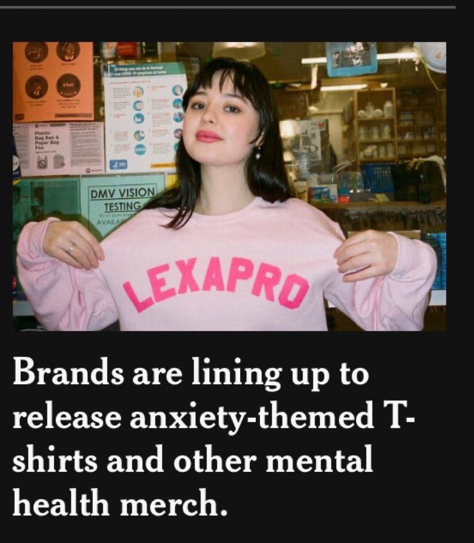 dogfanhan's tweet photo. Wearing the names of the meds I take on my clothes like some kind of mentally ill race car https://t.co/CYV3yXZcUA